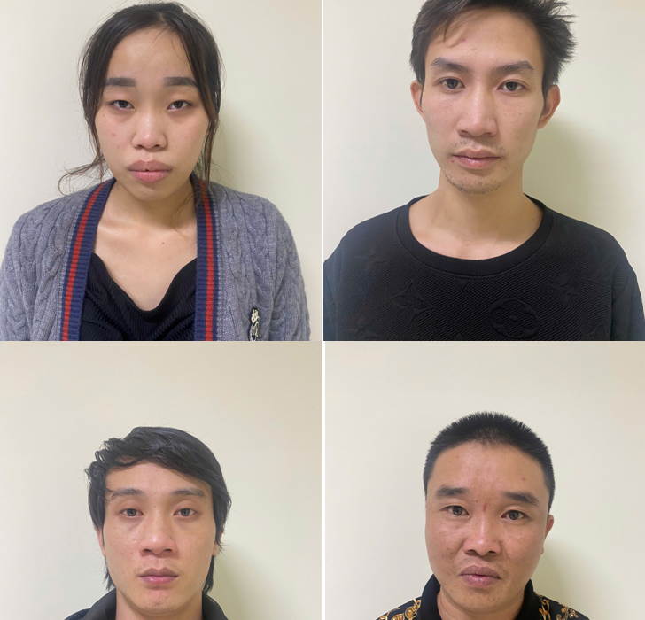 Công an huyện An Dương tạm giữ 3 đối tượng về hành vi tổ chức sử dụng trái phép chất ma túy trong nhà trọ